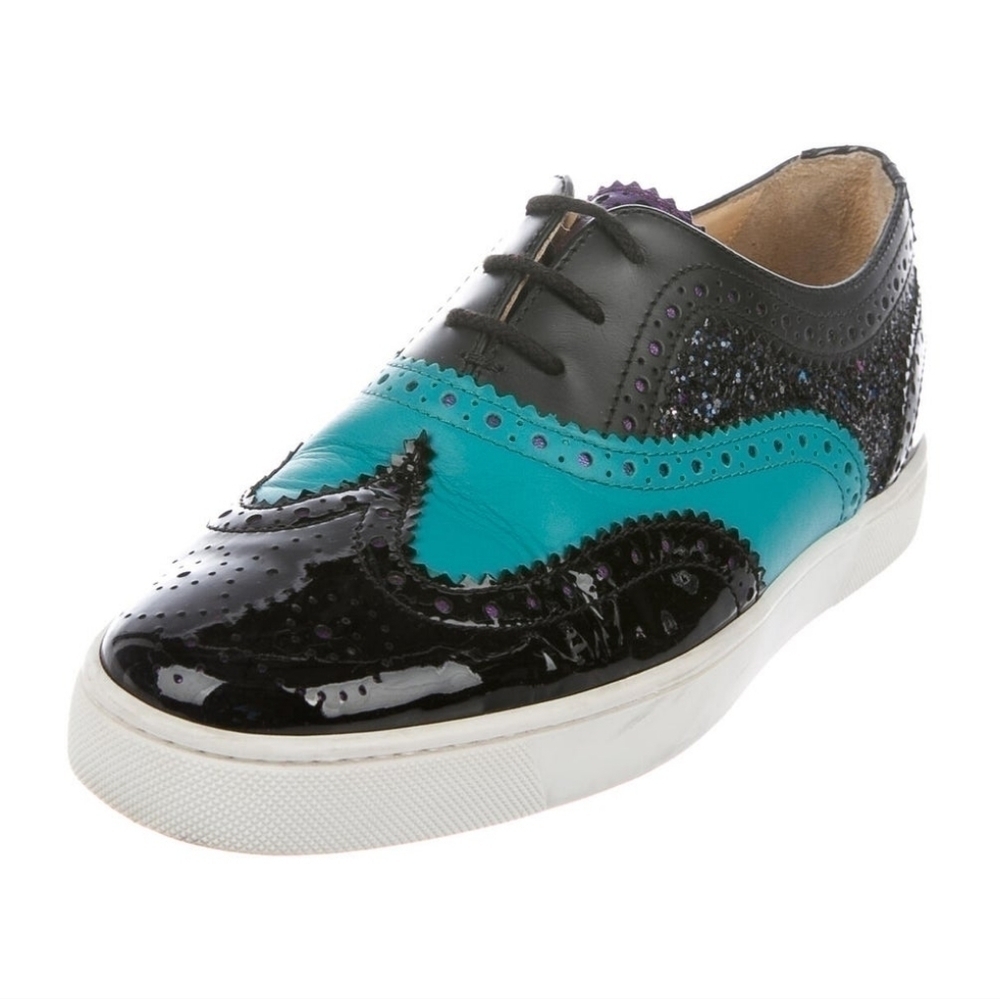 Christian Louboutin Patent Leather Low Top Sneakers​​​